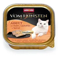 Animonda Vom Feinsten Pâtée poulet, saumon et épinards 12x100g