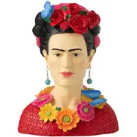 Jolipa Statuettes et figurines Buste de Frida Kahlo en polyresine 22 cm femme - Multicolore - Unique