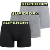 Superdry M3110452b Boxers 3 Units Gris M Homme