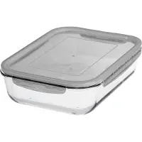 Gastromax 7706 Boîte fraîcheur en verre , 2,7 litres, grise