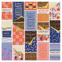 Galison À la Barre de Chocolat - Puzzle Étincelant de 500 Pièces