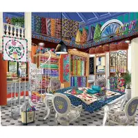 Sunsout Puzzle Queenie's Quiltery 1000 pièces animaux vintage