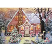Alipson Puzzle Sugar Plum Cottage 1000 pièces colorées plastique