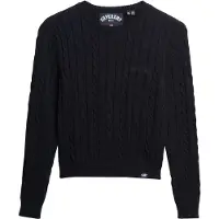 Superdry pour femme. W6110685A Essentials Pull slim marine (XL), Casuel, Acrylique
