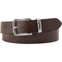 Levi's Ceinture 'Metal Two Horse Keeper Belt' brun foncé