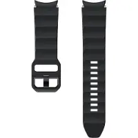 Samsung Rugged Sport Band 20mm M/L - black (20 mm, Fluoroélastomère), Sangles de montre, Noir