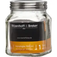 Ritzenhoff & Breker 812121 Verre à provisions VIO, rectangulaire, 0,9 litre