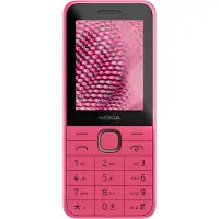 Nokia 225 (2024), Portrait, Double SIM, 6.1 cm (2.4"), 0.3 MP, 1450 mAh, Rose
