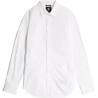 G-Star pour homme. D25176-D321-110 Uniform Slim Shirt white (XXL), Blanc, Casuel, Manche longue, Le coton biologique, Durable