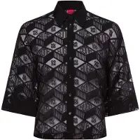 HUGO Ephraima 10270586 3/4 Sleeve Blouse Noir 36 Femme