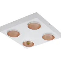 Eglo Plafonnier carré Ronzano blanc