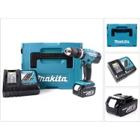 Makita DHP 453 RF1J Perceuse-visseuse à percussion sans fil 18V 42Nm en MAKPAC + batterie 3,0 Ah + chargeur