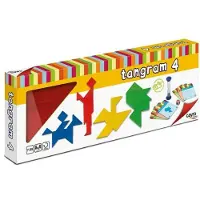 Cayro 4 jeu de plateau tangram en bois multicolore multicolore One Size