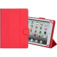 Rivacase Etui universel - - 10 pouces - Rouge - Cuir PU - Microfibre