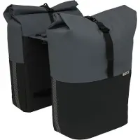 New Looxs - 393.528MIK - Sacoches de vélo - Nyborg Double MIK 34 L - noir-gris