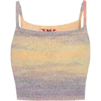 Mymo Tops en tricot 'Back To School' jaune / gris / vert
