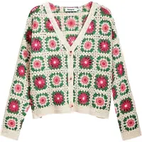 Desigual Femmes, Pull-over, Sweatshirt Femme 25SWJF36, Blanc, (S)