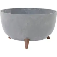 Siena Garden Pot à plantes OSLO STONE gris aspect béton, 47 x 26,5 cm
