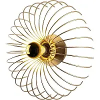 Opviq , Karsortel - N-645-1, applique murale, or, CORPS METALLIQUE, 36 x 12 x 36 cm