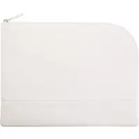 Rhodia Rhodiarama pochette zippée en simili cuir - taille L (21x28 cm) - Blanc