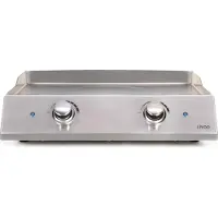 Livoo Plaque de cuisson électrique en acier inoxydable avec 2 thermostats - - DOC302 - 2800W - Plaque amovible en acier inoxydable - 2 thermostats réglables