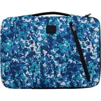 Exacompta Housse pour ordinateur portable Veggie synthétique bleu jusqu'à 35,6 cm (14 pouces) (14", Universel), Sac pour notebook, Bleu