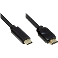 GOOD CONNECTIONS Adapterkabel USB-C an HDMI 2.0 schw. 5m