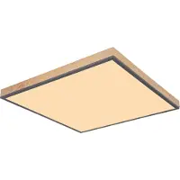 Globo Plafonnier LED en bois Doro 59x59cm