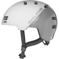 ABUS Skurb Ace Urban Helmet Blanc,Argenté S