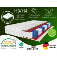 MARPUR Matelas à ressorts ensachés 160x200 Salsa Kokos, 7 zones, fermeté H3, hauteur 19 cm