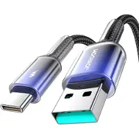 JOYROOM USB-A to USB-C Cable Fast Charging 3A, 1.2m - Black/Purple