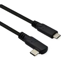 Roline 11.02.9075 Câble USB 3.2 Gen 2x2 1 m USB C Noir