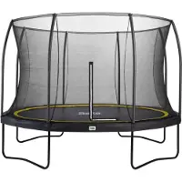 Salta Comfort Edition - Ø 251cm - Rond Noir - Filet de Sécurité