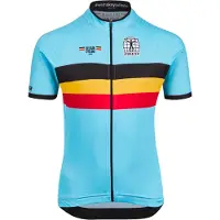 Bioracer Belgium Icon Classic Short Sleeve Jersey Multicolore 152 cm Enfants