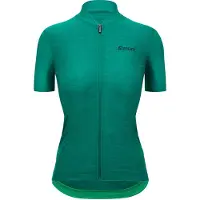 Santini Colore Puro Short Sleeve Jersey Vert XL Femme