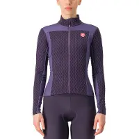Castelli Maillot de cyclisme à manches longues pour l'hiver - SFIDA 2 W - Violet M
