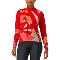 Castelli Tropicale Long Sleeve Jersey Rouge S Femme