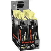 Powerbar Fuel 30 Black Line Caf Energy Gels Box Lemon 12 Units Clair