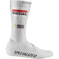 Castelli Fast Feet 2 Tt Soudal Quick-step 2025 Overshoes Blanc EU 43-44