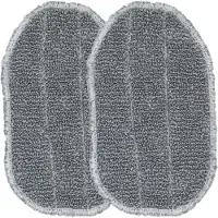 Livington Lot de 2 tampons en microfibre - Compatibles avec SteamTouch - Résultat sans traces