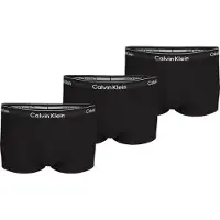 Calvin Klein Lv00nb4389 Trunk Low Rise Boxers 3 Units Noir S Homme