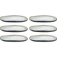 Medard de Noblat Plat Ovale Shadow Nacré élégance Raffinée, Finition Nacrée Unique -