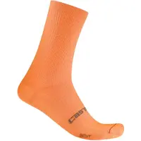 Castelli Chaussettes Espresso 18 Orange, Taille S/M