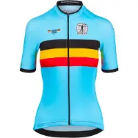 Bioracer Belgium Icon Classic Short Sleeve Jersey Multicolore XL Femme
