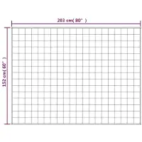 vidaXL Couverture lestée Crème clair 152x203 cm 7 kg Tissu