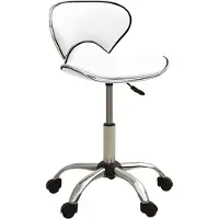vidaXL Chaise de bureau Blanc Similicuir - Chaise de bureau - Chaise de direction - Fauteuil
