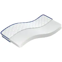 vidaXL Matelas en mousse à mémoire 100x200x17 cm Souple Blanc