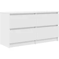 vidaXL Armoire TV blanche 100x35x54 cm Bois composite