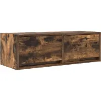 vidaXL Armoire TV chêne fumé 80x31x25,5 cm Bois composite