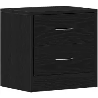 vidaXL Table de chevet chêne noir 40x30x40 cm bois d'ingénierie
